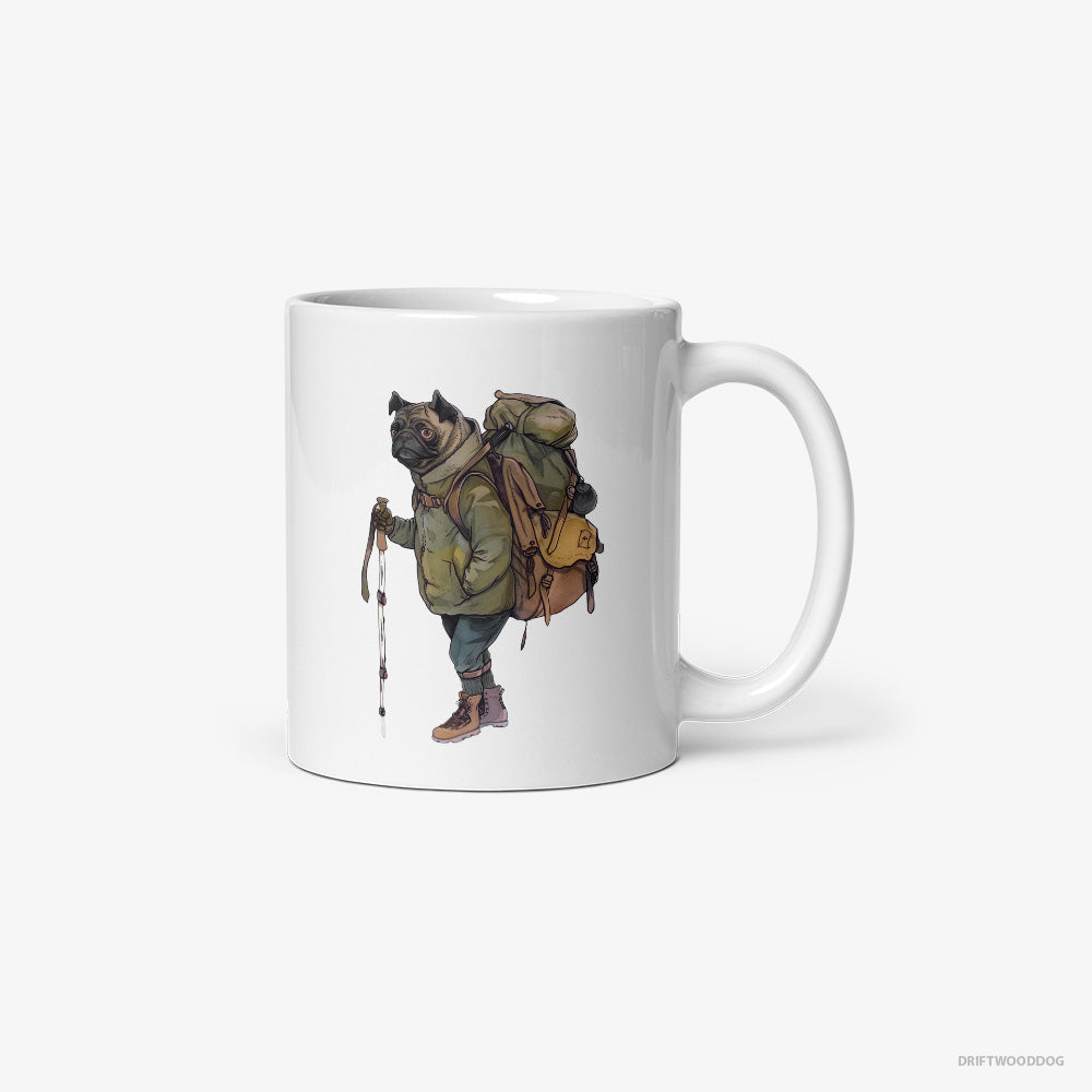 Pug Hiking Classic Mug