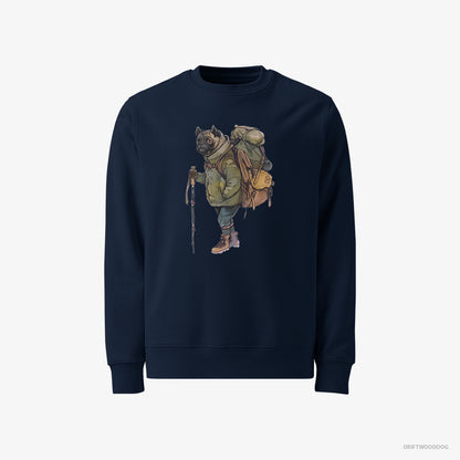 Pug Hiking Navy Sweatshirt