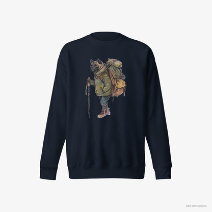 Pug Hiking Navy Sweatshirt