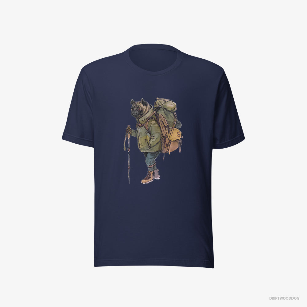 Pug Hiking – Men's T-Shirt Navy Eco – Eco-Friendly