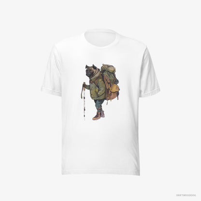 Pug Hiking White T-Shirt