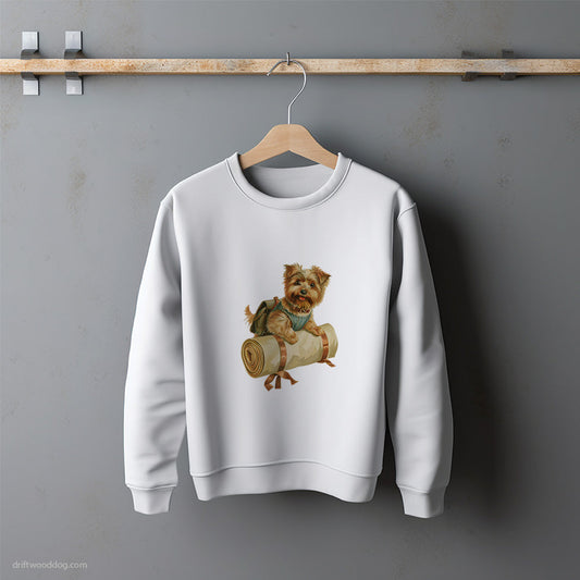 Yorkshire Terrier Ready for Hiking Sweatshirt – Unisex Sweatshirt for Dog Lovers