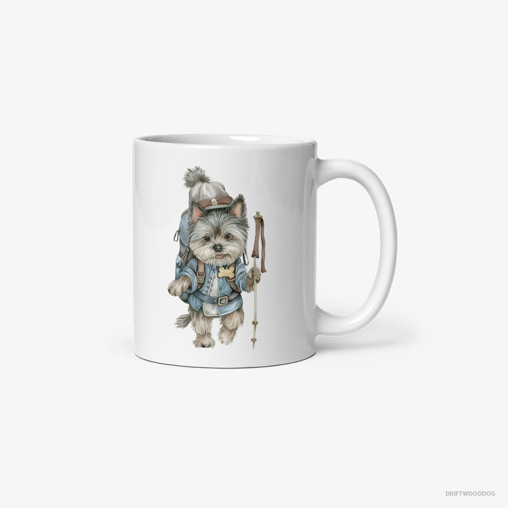 Yorkshire Terrier Hiking with a Backpack Classic Mug