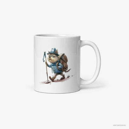 Yorkshire Terrier Hiking White Mug