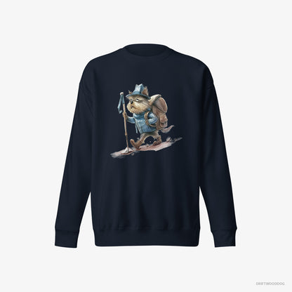 Yorkshire Terrier Hiking Navy Sweatshirt