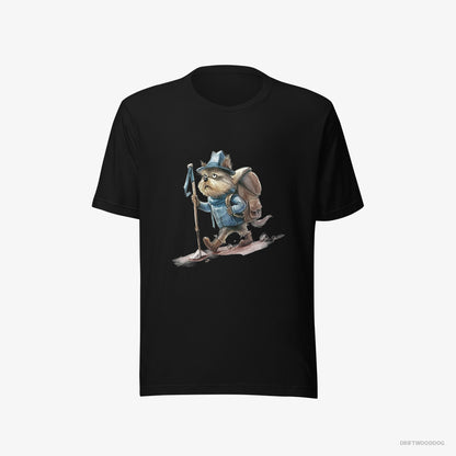 Yorkshire Terrier Hiking Black T-Shirt