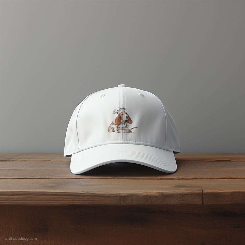 Chef Basset Hound Cooking Meals Hat – Unique Dog-Themed Hats for Dog Lovers