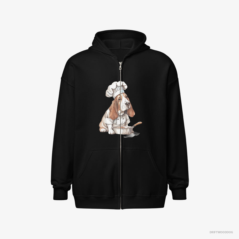 Basset Hound Cooking Meals Full-Zip Hoodie