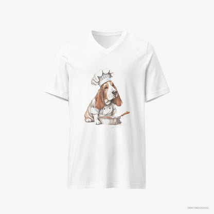 Basset Hound Cooking Meals White T-Shirt