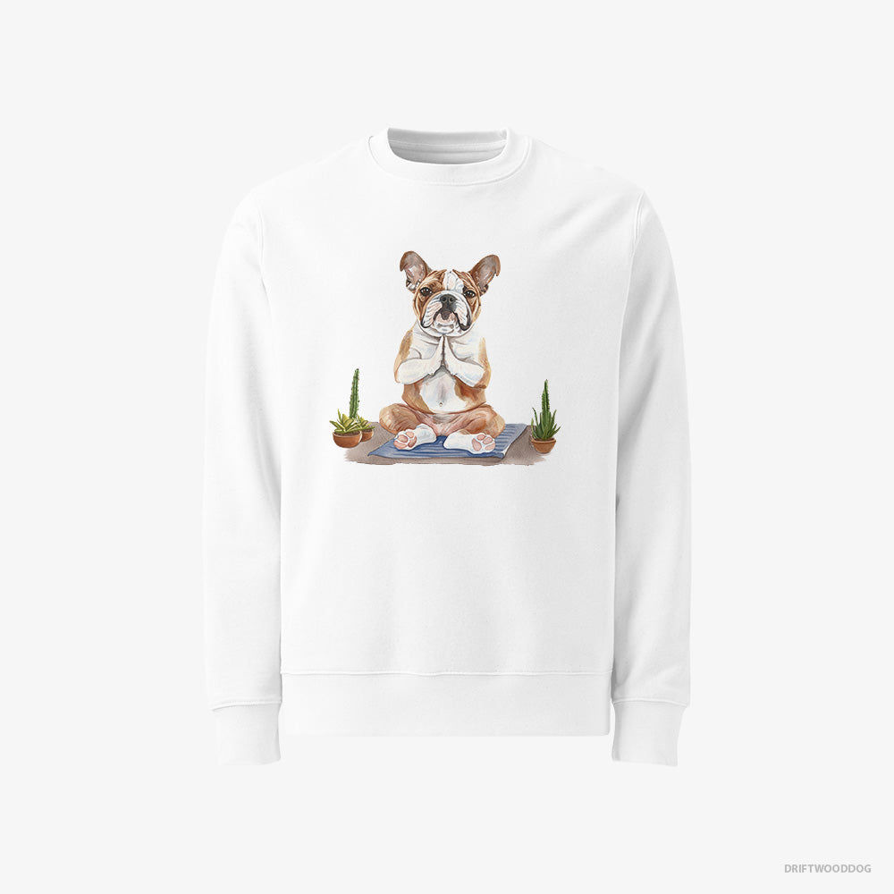 Bulldog Meditating during Yoga Classic Sweatshirt