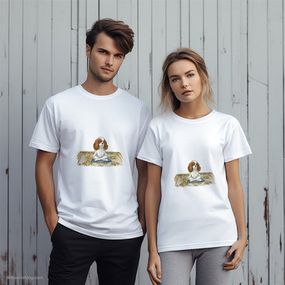 Cavalier King Charles Spaniel Meditating T-Shirt – Unique Dog T-Shirts for Pet Lovers