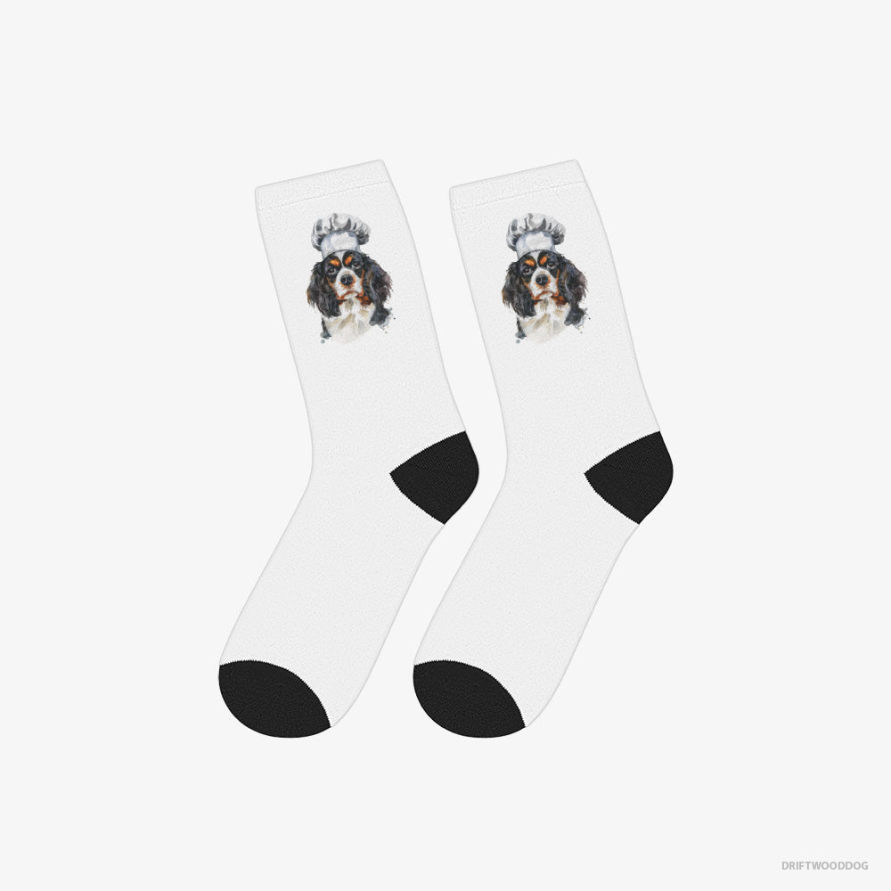 CKC Spaniel Wearing a Chef's Uniform – Socks White – Classic