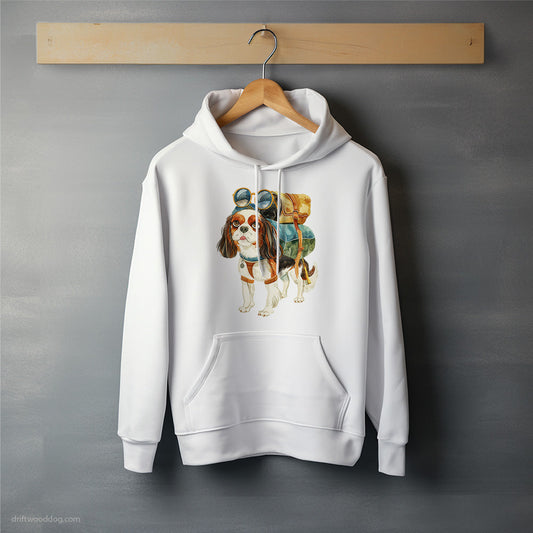 Cavalier King Charles Spaniel Hiking Hoodie – Unisex Hoodie for Dog Lovers