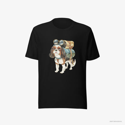 Cavalier King Charles Spaniel Hiking Black T-Shirt