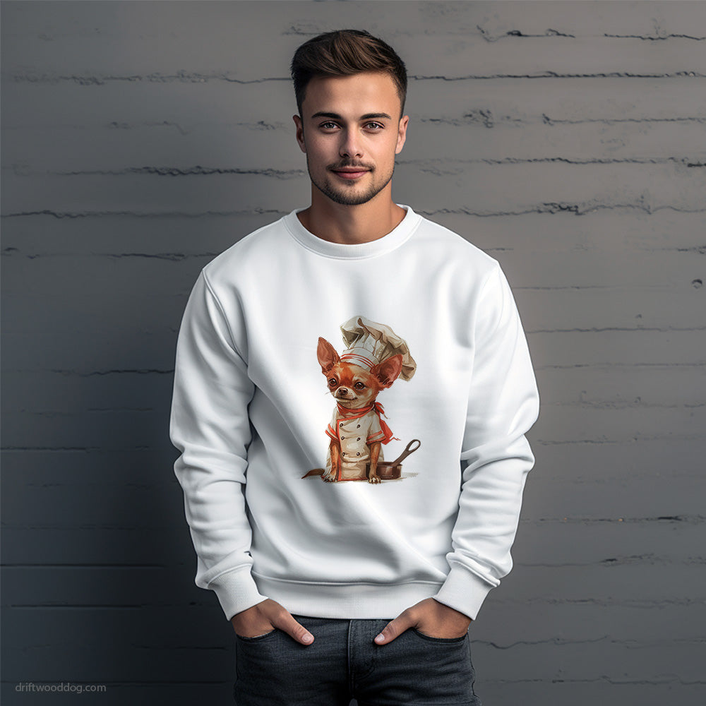 Chihuahua Set for Cooking Sweatshirt – Unique Dog Sweatshirt for Men