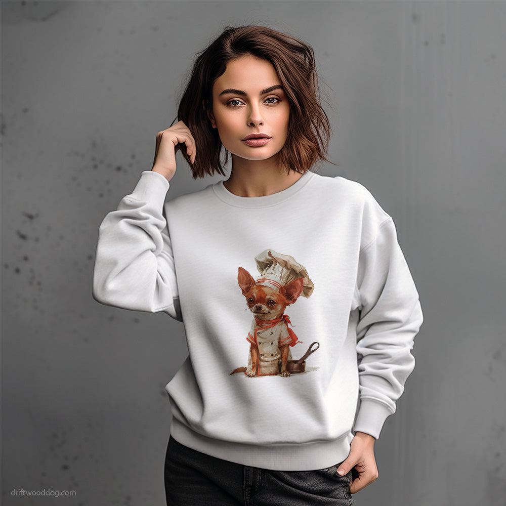 Chihuahua Set for Cooking Sweatshirt – Dog-Themed Gifts for Dog Lovers