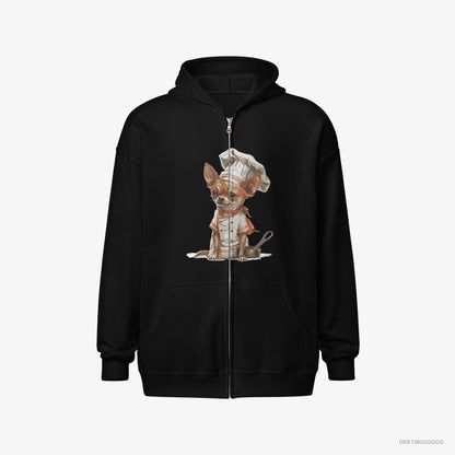 Chihuahua Set for Cooking Black Hoodie