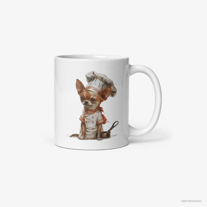 Chihuahua Set for Cooking White Mug