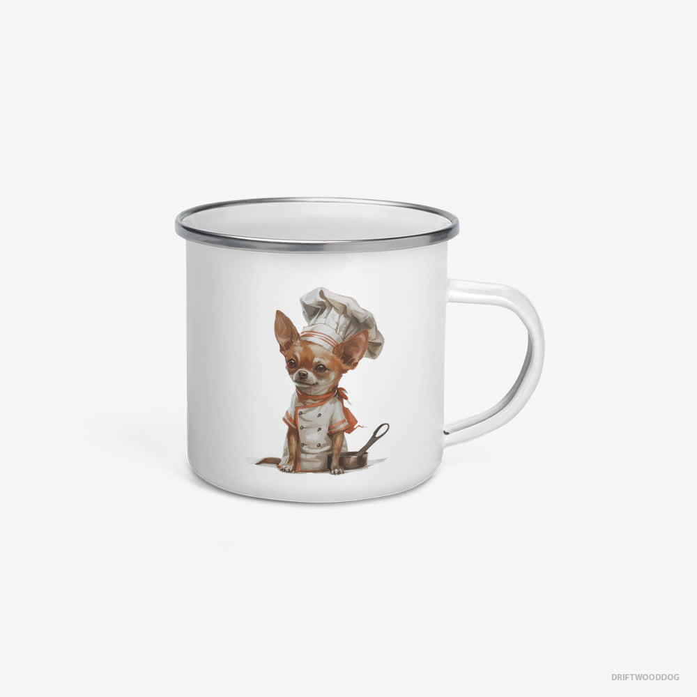 Chihuahua Set for Cooking Enamel Mug