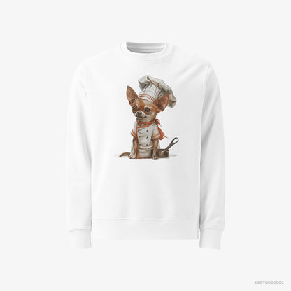 Chihuahua Set for Cooking White Sweatshirt