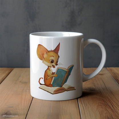 Chihuahua Immersed in a Book Mug – Unique Dog Cups | Dog-Themed Mugs