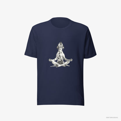 Dalmatian Meditating during Yoga Navy T-Shirt