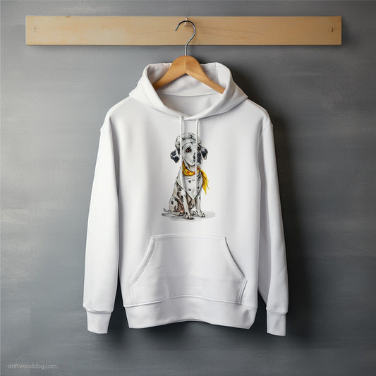 Dressed as a Chef Dalmatian Ready to Help Cooking Hoodie – Unisex Hoodie for Dog Lovers