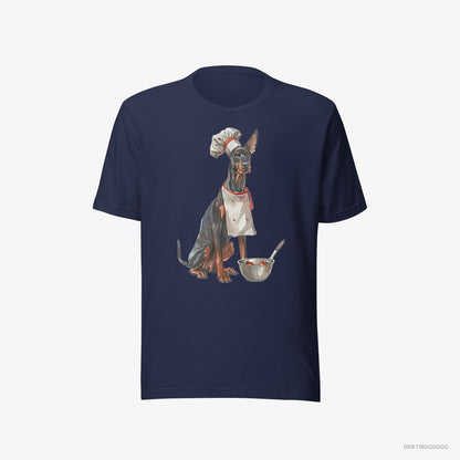 Dobermann Ready for Some Cooking Navy T-Shirt