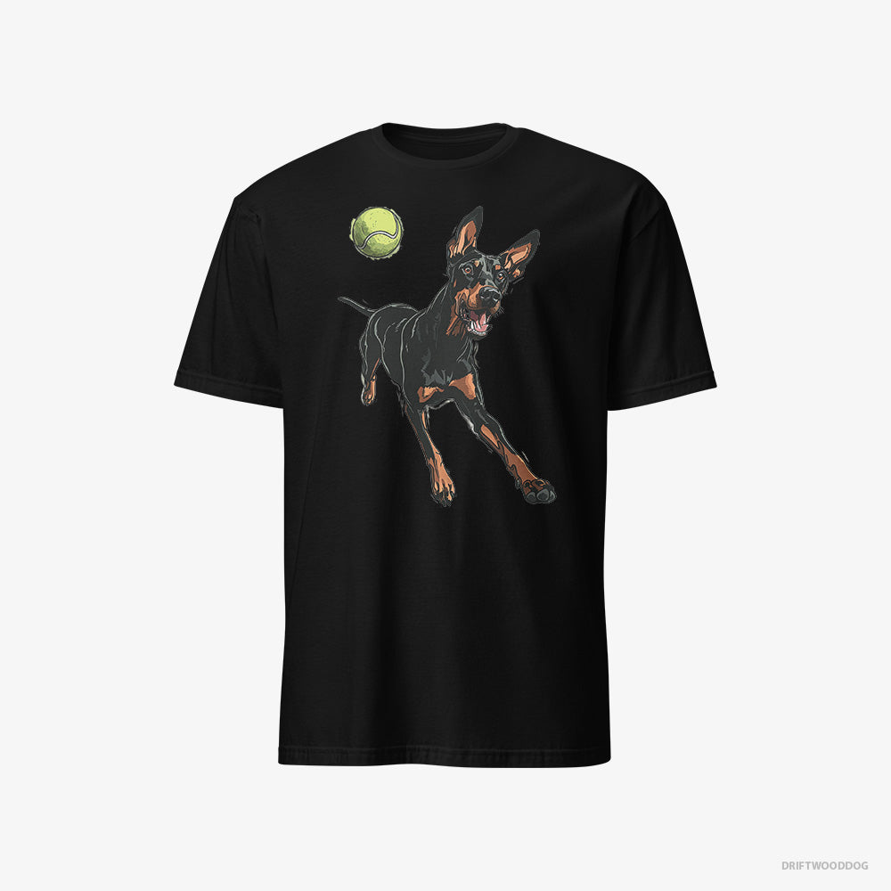 Dobermann Playing with a Tennis Ball Classic T-Shirt