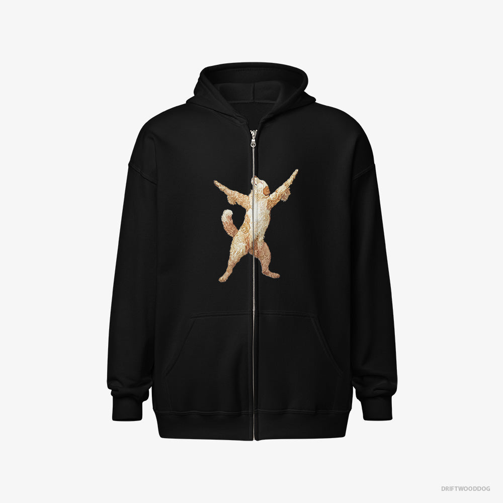 Golden Retriever Doing Yoga Full-Zip Hoodie