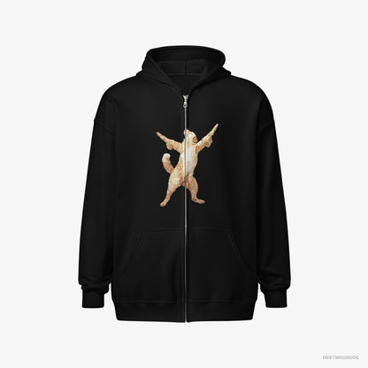 Golden Retriever Doing Yoga Black Hoodie