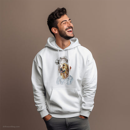 Chef Golden Retriever Coming to Cook Hoodie – Dog Hoodies for Men