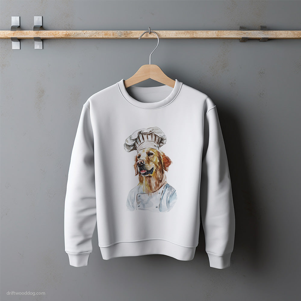 Chef Golden Retriever Coming to Cook Sweatshirt – Unisex Sweatshirt for Dog Lovers