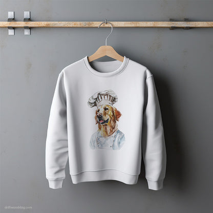 Chef Golden Retriever Coming to Cook Sweatshirt – Unisex Sweatshirt for Dog Lovers