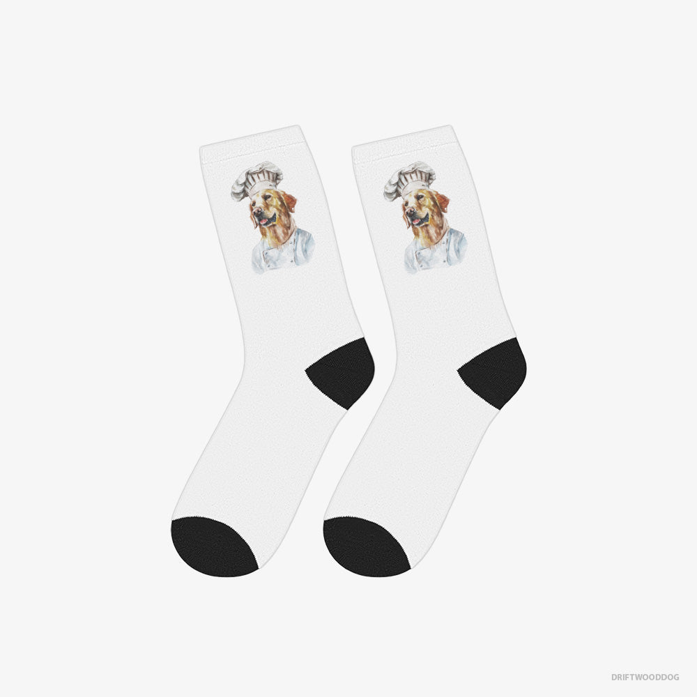 Chef Golden Retriever Coming to Cook – Socks White – Classic