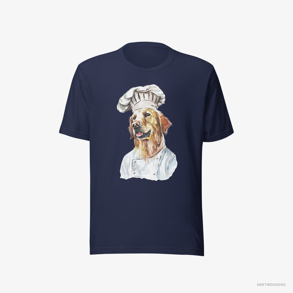 Chef Golden Retriever Coming to Cook – Men's T-Shirt Navy Eco – Eco-Friendly