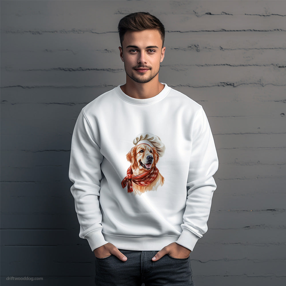 Golden Retriever Ready for Some Cooking Sweatshirt – Unique Dog Sweatshirt for Men