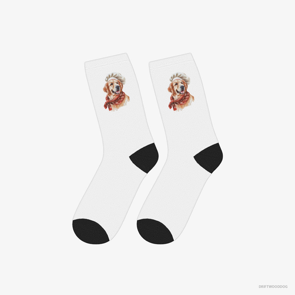 Golden Retriever Ready for Some Cooking – Socks White – Classic