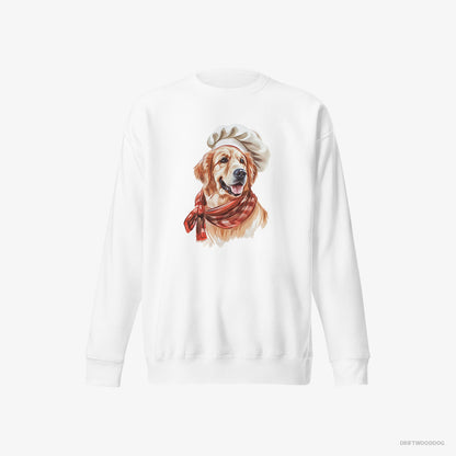 Golden Retriever Ready for Some Cooking White Sweatshirt