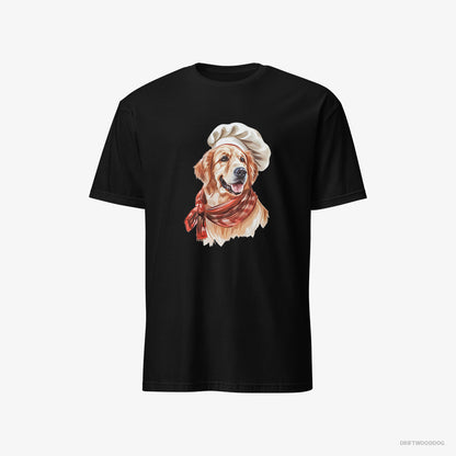 Golden Retriever Ready for Some Cooking Black T-Shirt