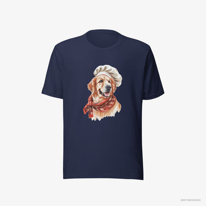 Golden Retriever Ready for Some Cooking Navy T-Shirt