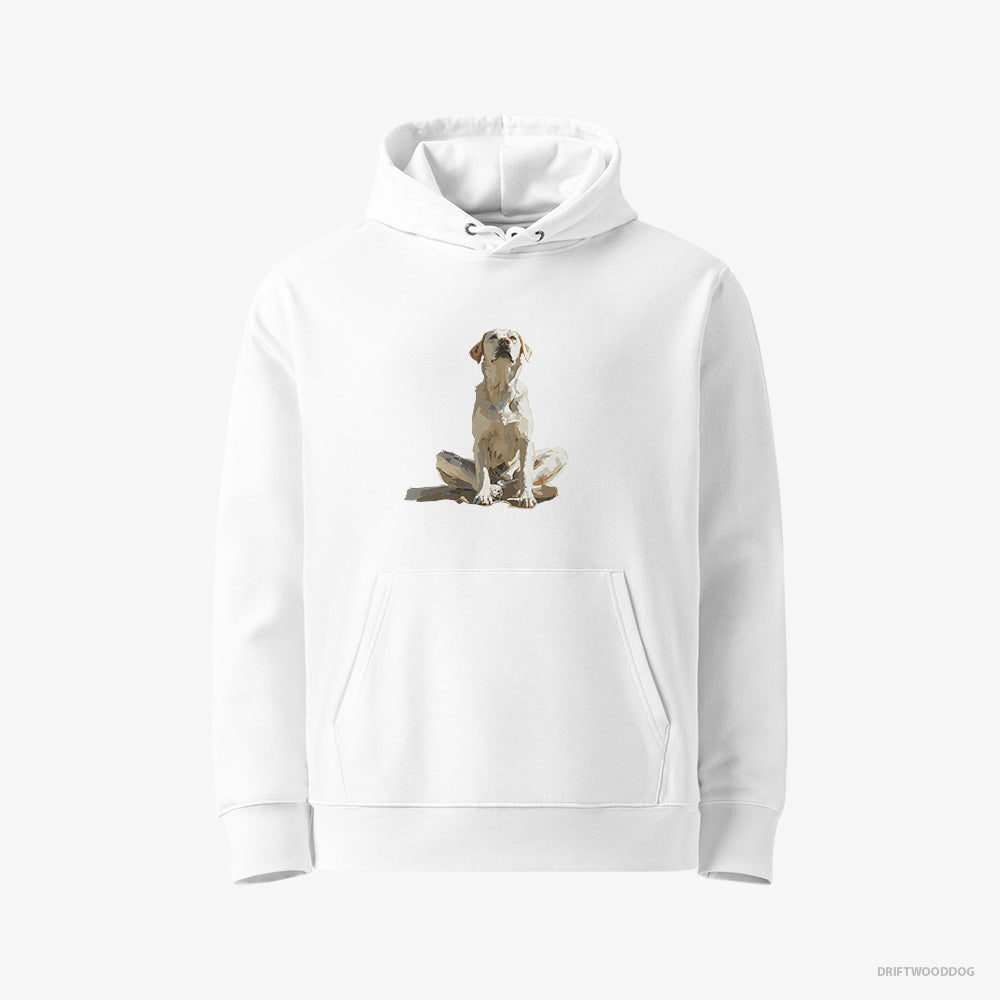 Labrador Retriever Meditating – Women's Hoodie White Eco – Eco-Friendly