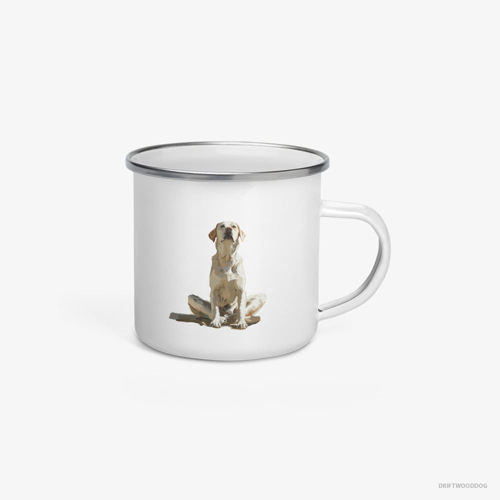 Labrador Retriever Meditating Enamel Mug