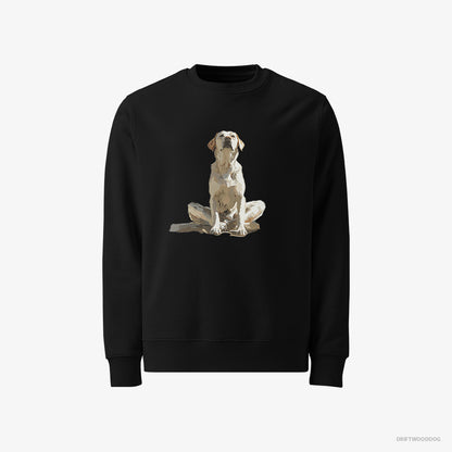 Labrador Retriever Meditating Black Sweatshirt