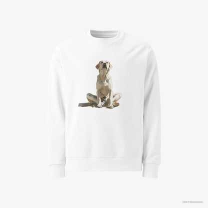 Labrador Retriever Meditating White Sweatshirt