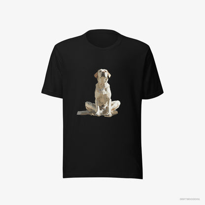 Labrador Retriever Meditating Black T-Shirt