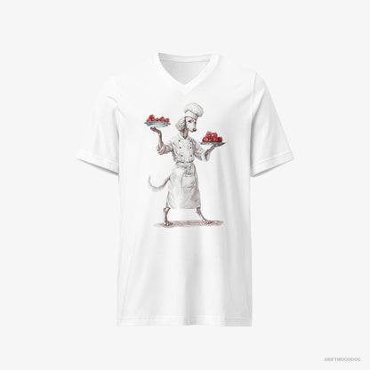 Poodle Serving Food White T-Shirt