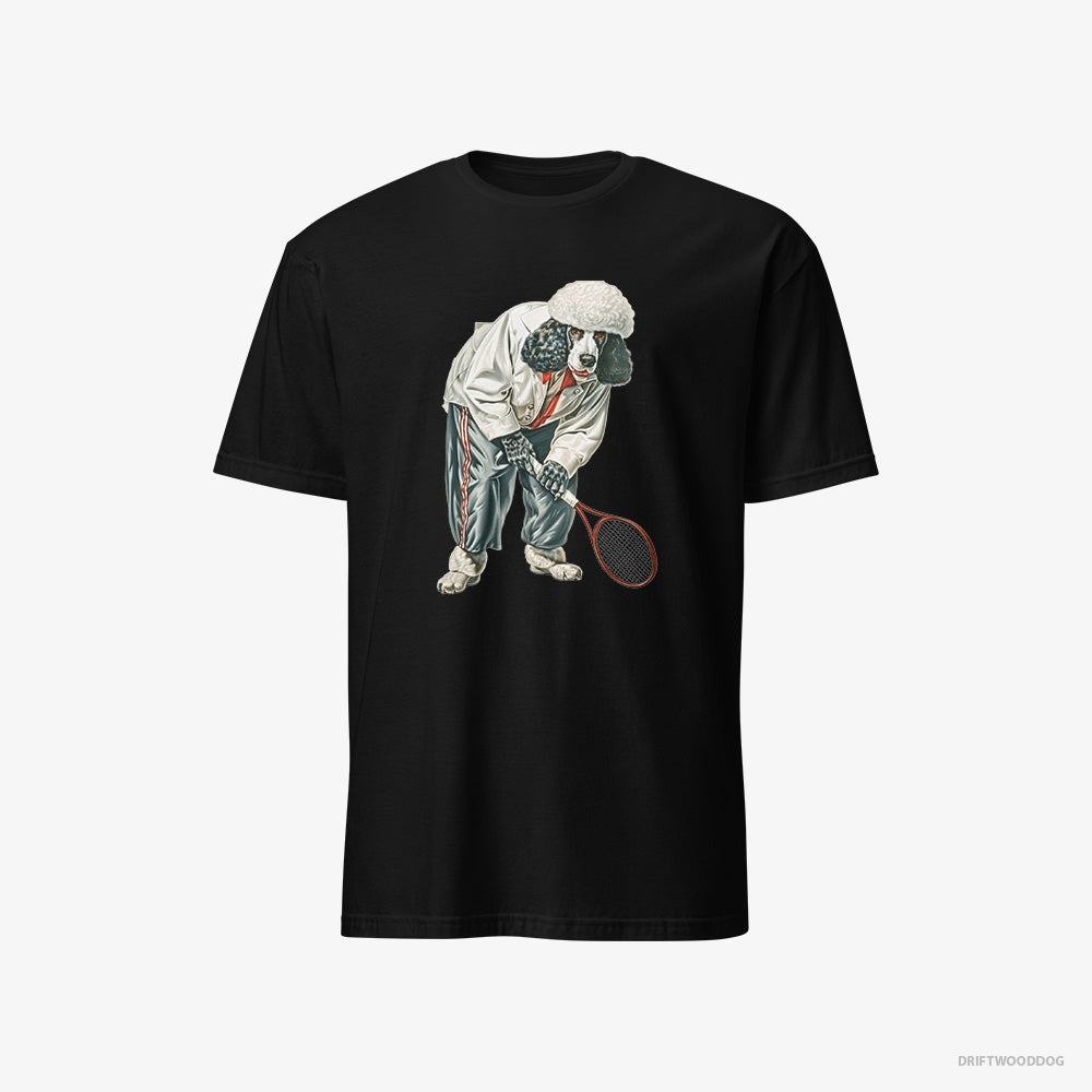 Poodle Playing Tennis on the Tennis Court Classic T-Shirt