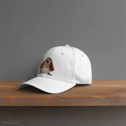 Funny Basset Hound Being Fat and Smiling Hat – Unisex Hat for Dog Owners