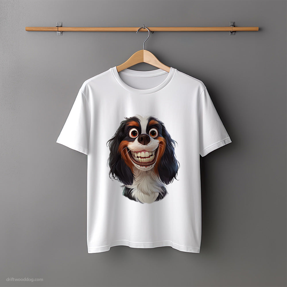 Cavalier King Charles Spaniel Smiling with Teeth T-Shirt – Unisex Tee for Dog Lovers